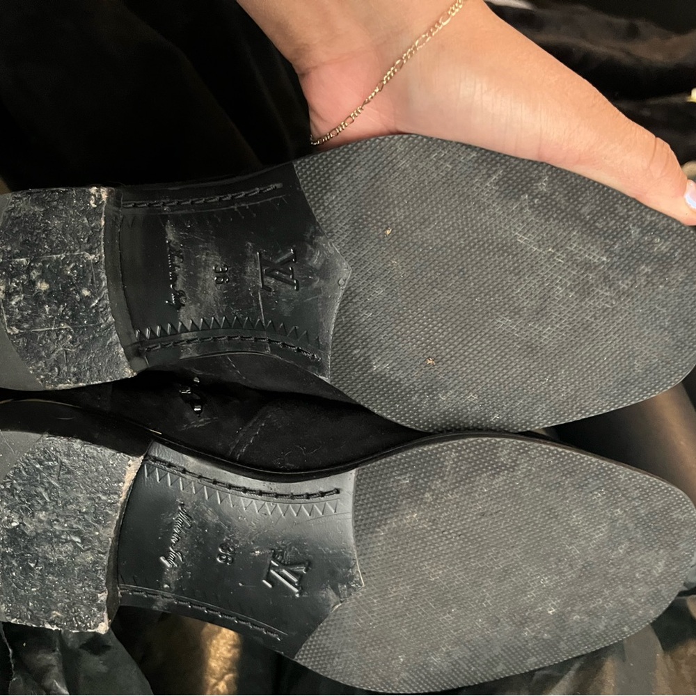 Women’s  Black Louis Vuitton OTK boots